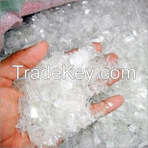 Cold And Hot Washed PET Bottle Flakes/ Plastic hdpe milk bottle scrap/Clear Recycled pet flakes