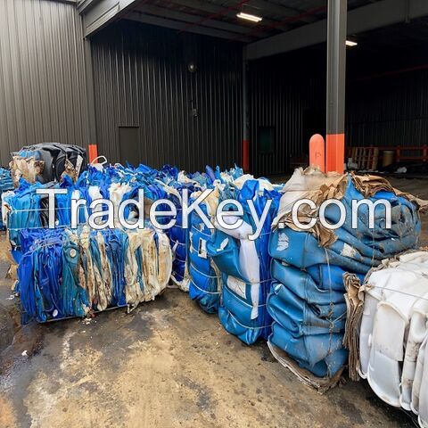 HIgh uality HDPE blue drum scraps for sale
