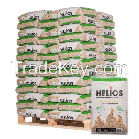 Wood 15kg Bags Wood Pellets Wood Pellet Pine Wood Pellets 100% Wooden Pellets 6m
