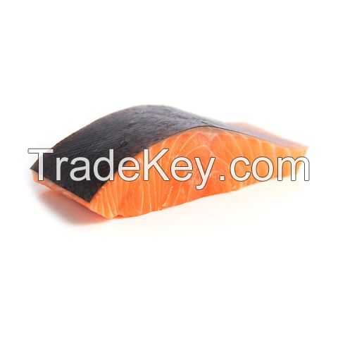 Frozen salmon fish Norway seafood fillet portions loins steaks slices private label for wholesale