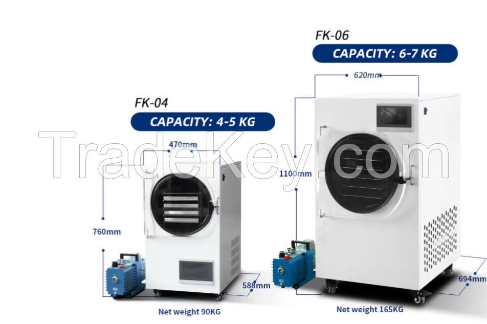 1kg 2kg 1 2 Kg 2lb 3lb 4lb Batch Vacuum Mini Freeze Dryer for Lab Home