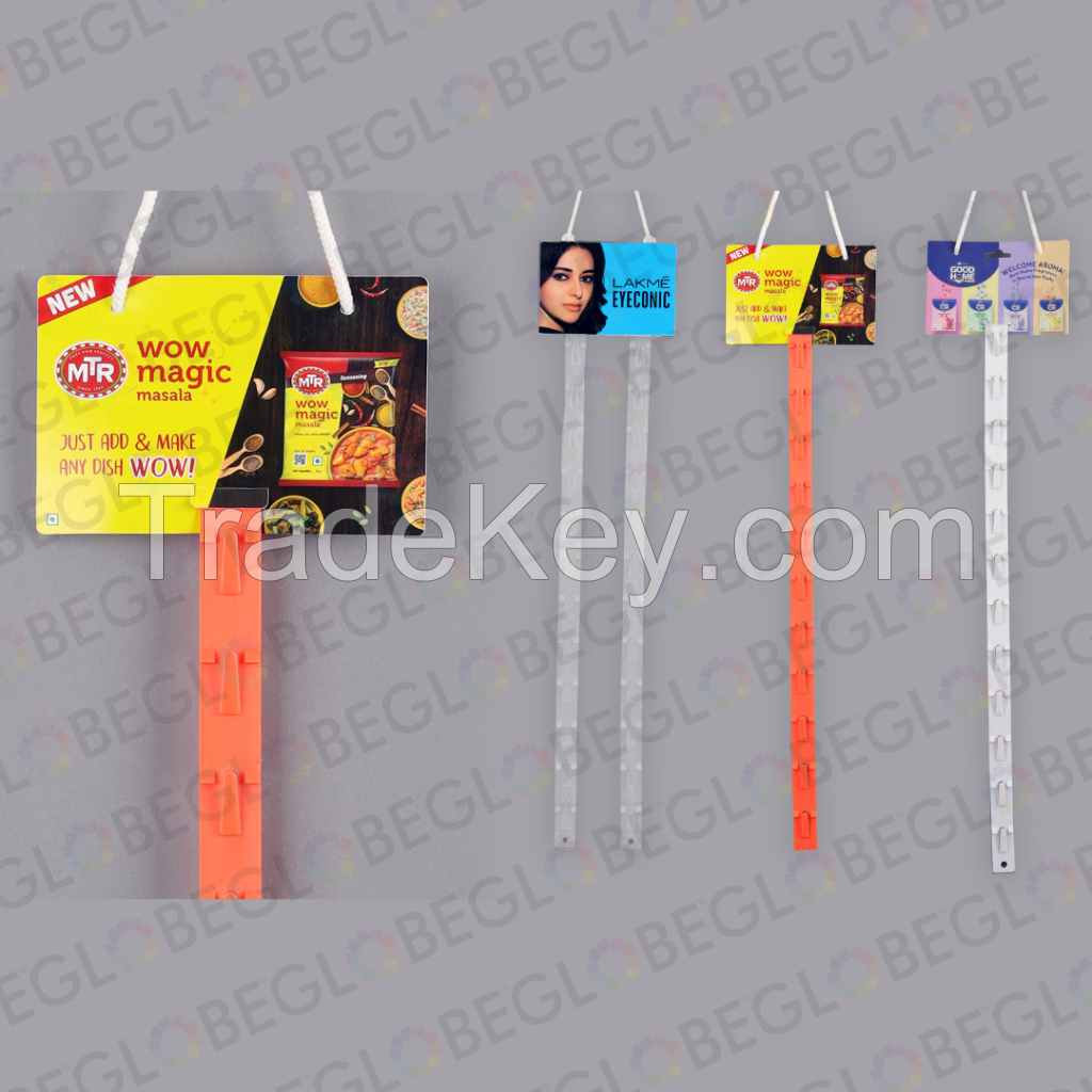 Single Molded Hanging Clip Strips