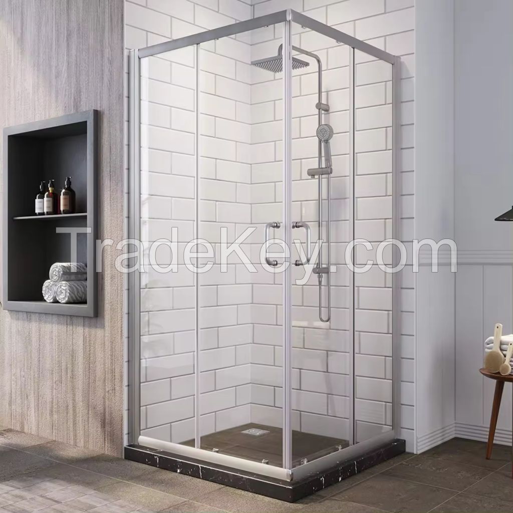 High Quality shower doors tempered glass Interior Partition door glass for bathroom
