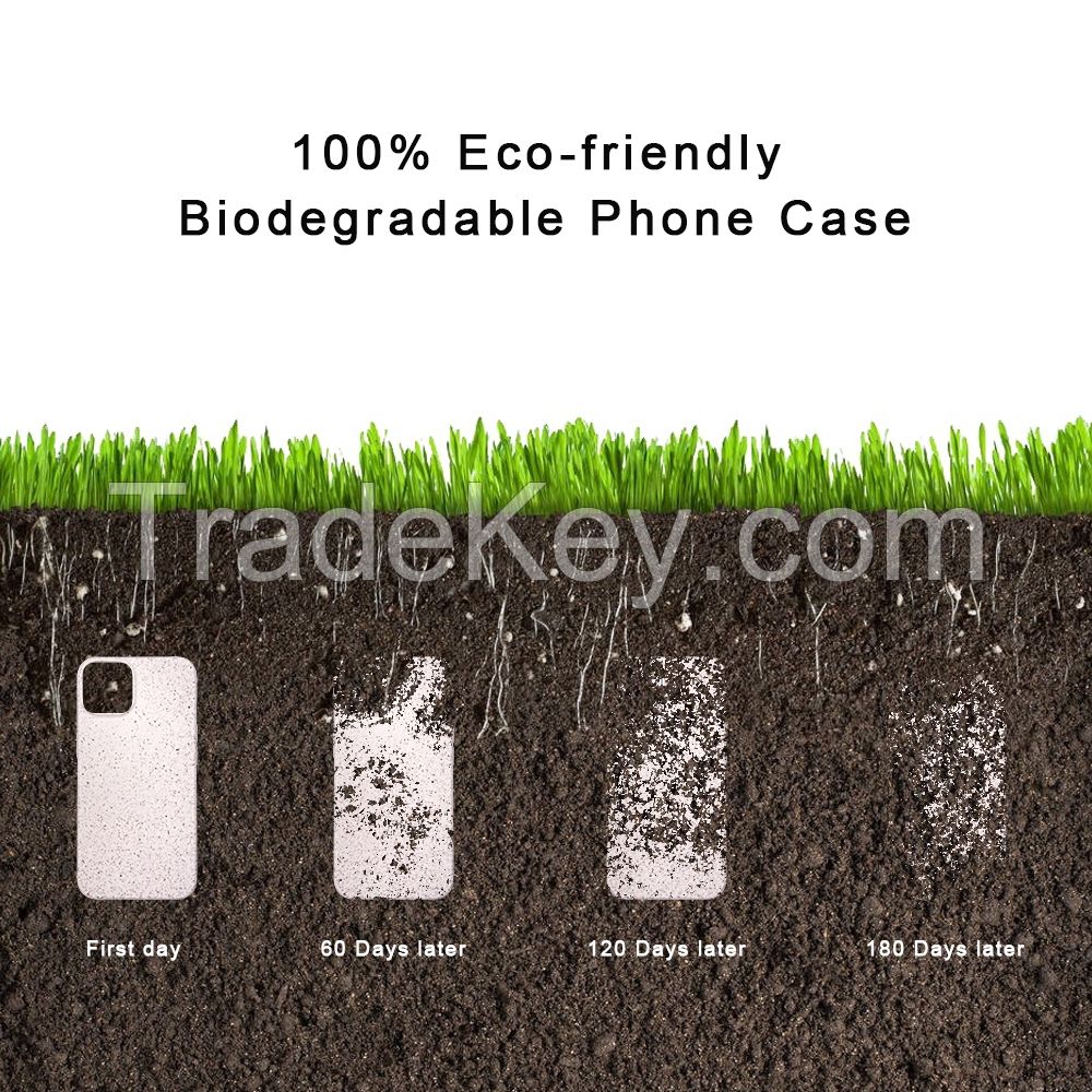 Biodegradable Phone Case Compostable Eco Friendly full Biodegradable Phone Case for iPhone14 13 12 11 Mini Pro Max