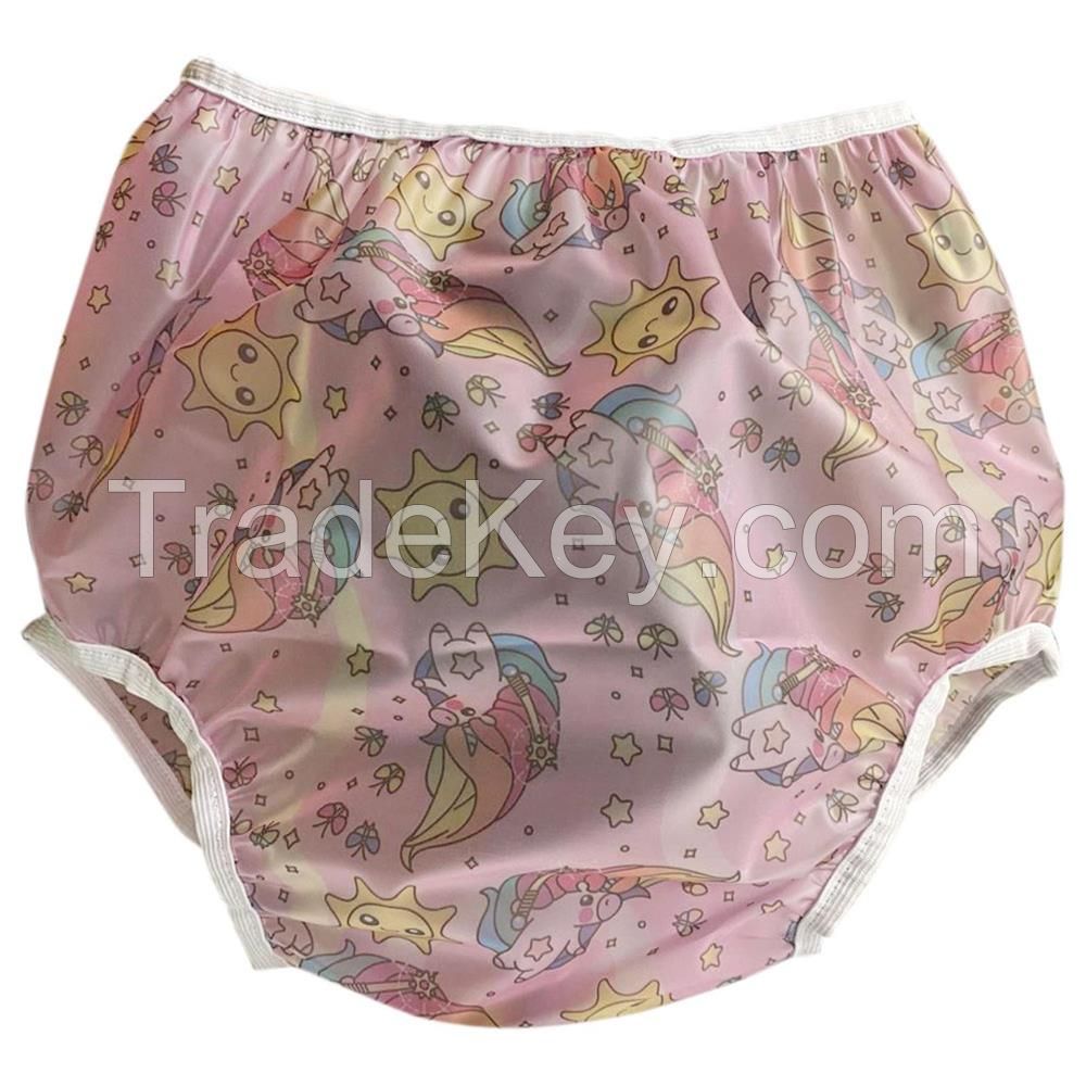 Adult Baby ABDL PVC Diaper Incontinence Pink Nighttime Adult Overnight Waterproof DL Night Diaper Cover