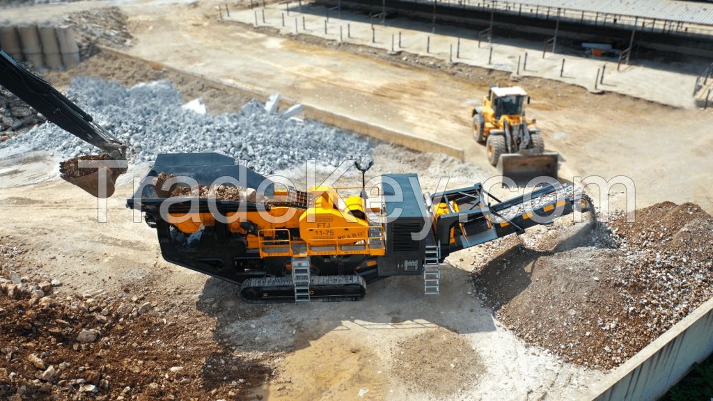 FABO Mobile Tracked Jaw Crusher FTJ 11-75
