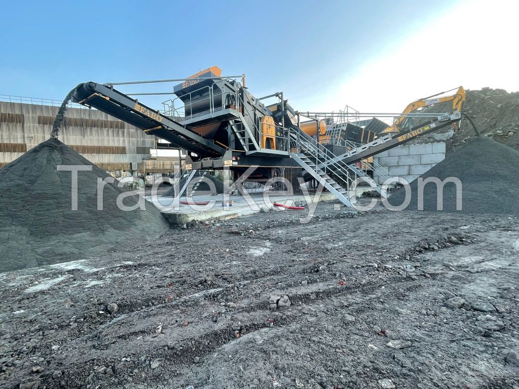 FABO Mobile Impact Crushing and Screening Plant PRO-150 