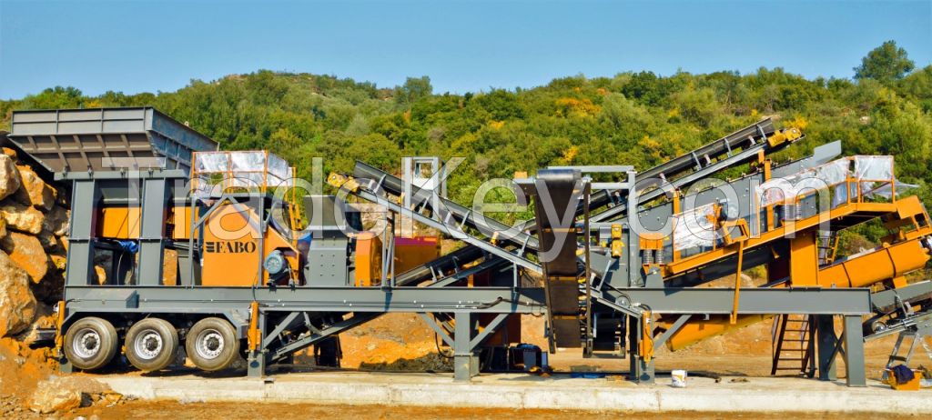 FABO Mobile Crushing, Screening, and Washing Plant FULLSTAR-60