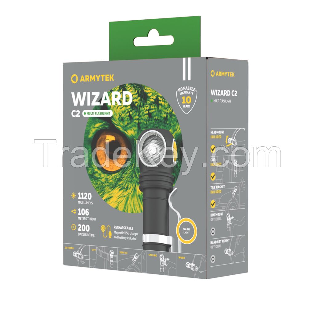Armytek Wizard C2 Magnet USB (Warm Light)