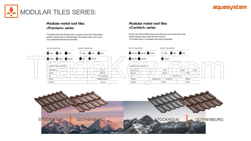 modular metal roof tile