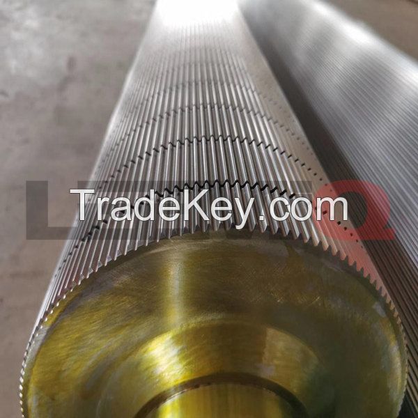 Tungsten carbide corrugating roller for single facer