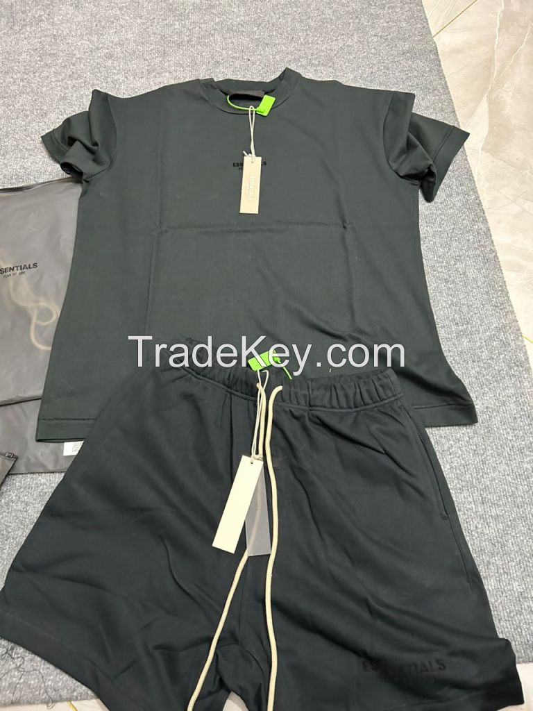 Luxury Fashion Fog Sports Fear of God Cotton Round Neck T-Shirt