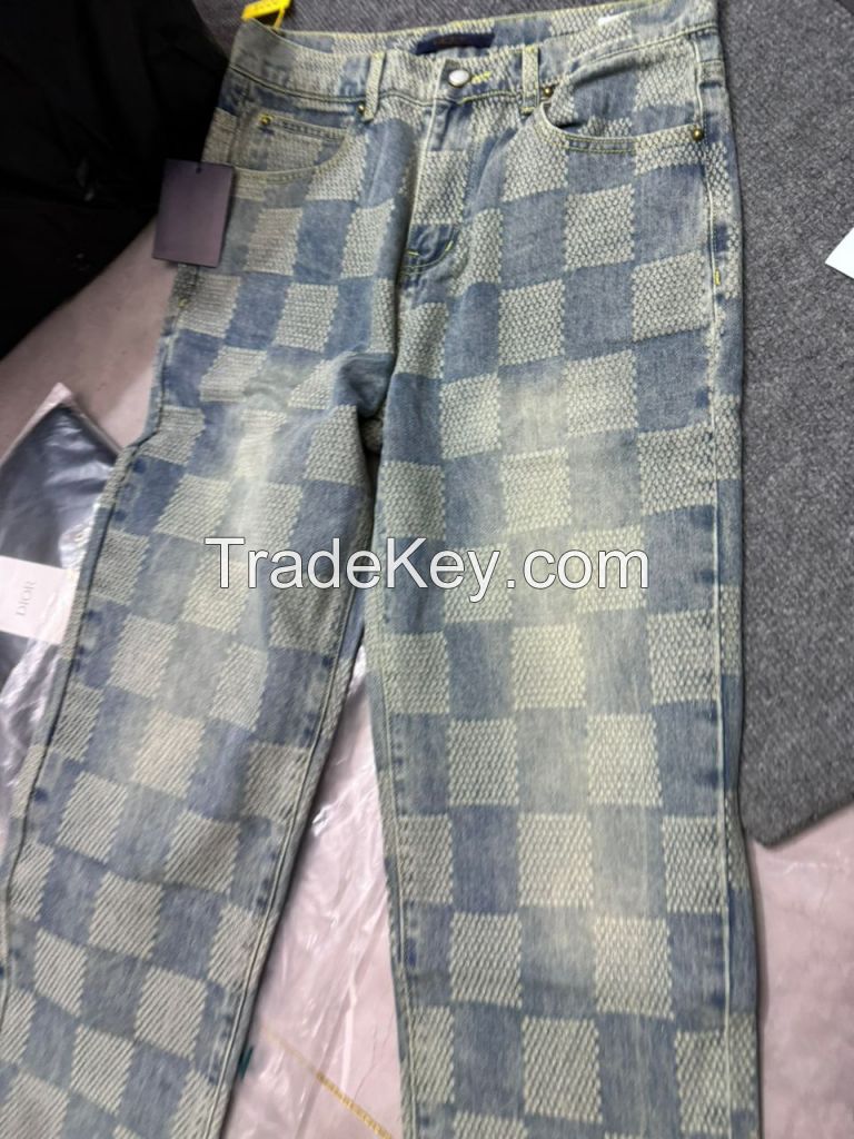 Wholesale Luxury Designer Fashion Men Jean Casual Trousers Pants