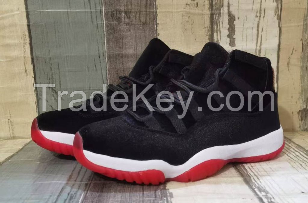 Factory Cheaper G5 Shoes Retro 11 Bred Velvet Sports Running Shoes