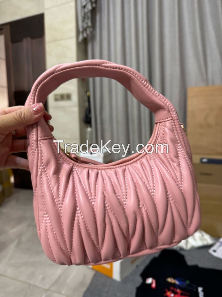 Wholesale High Quality Tote Bag Pink Girls Real Leather Bags Fashion Ladies Handbags