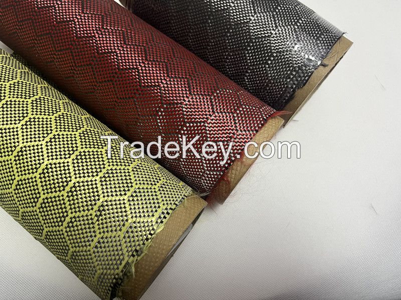 Colored Kevlar aramid fiber fabrics