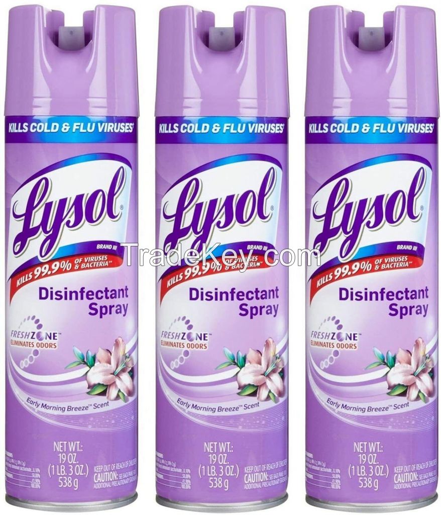 Lysol Disinfectant Spray, Waterfall, 12.5-oz. Aerosol Can, 12 Cans