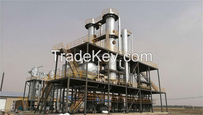 automatic waste engine oil distillation plant with high oil yield