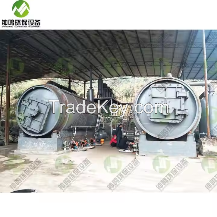 tyre to oil plant recycle plastic to fuel oil machine