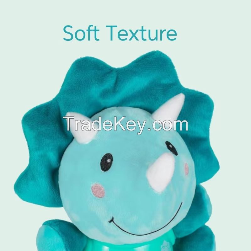 2024 Children's Explosive Triceratops Soothing Doll Baby Sleep Plush Toys