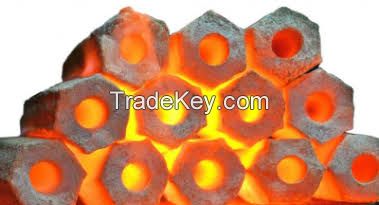 Coconut Shell Briquette Hexagonal Shape