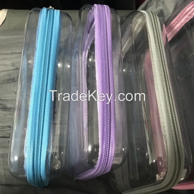Hard Zippered Clear Bins for Toys storage