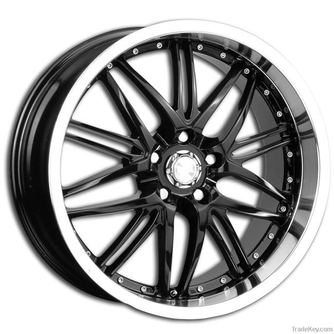 alloy wheels with stainless steel lips