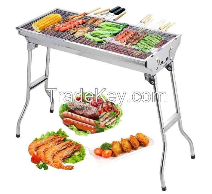 Outdoor BBQ Lightweight Stainless Steel Detachable Fully Automatic BBQ Grill