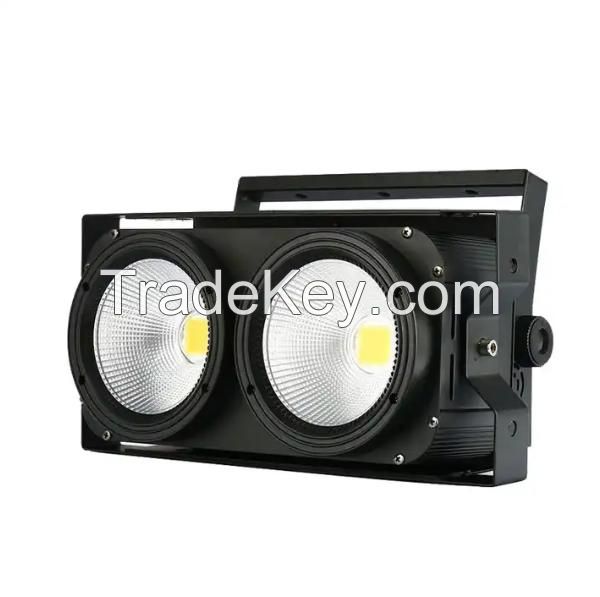 100W 2 Eyes COB LED Blinder Stage Light Disco DJ Wash Lights Warm/Cold White 2 in 1