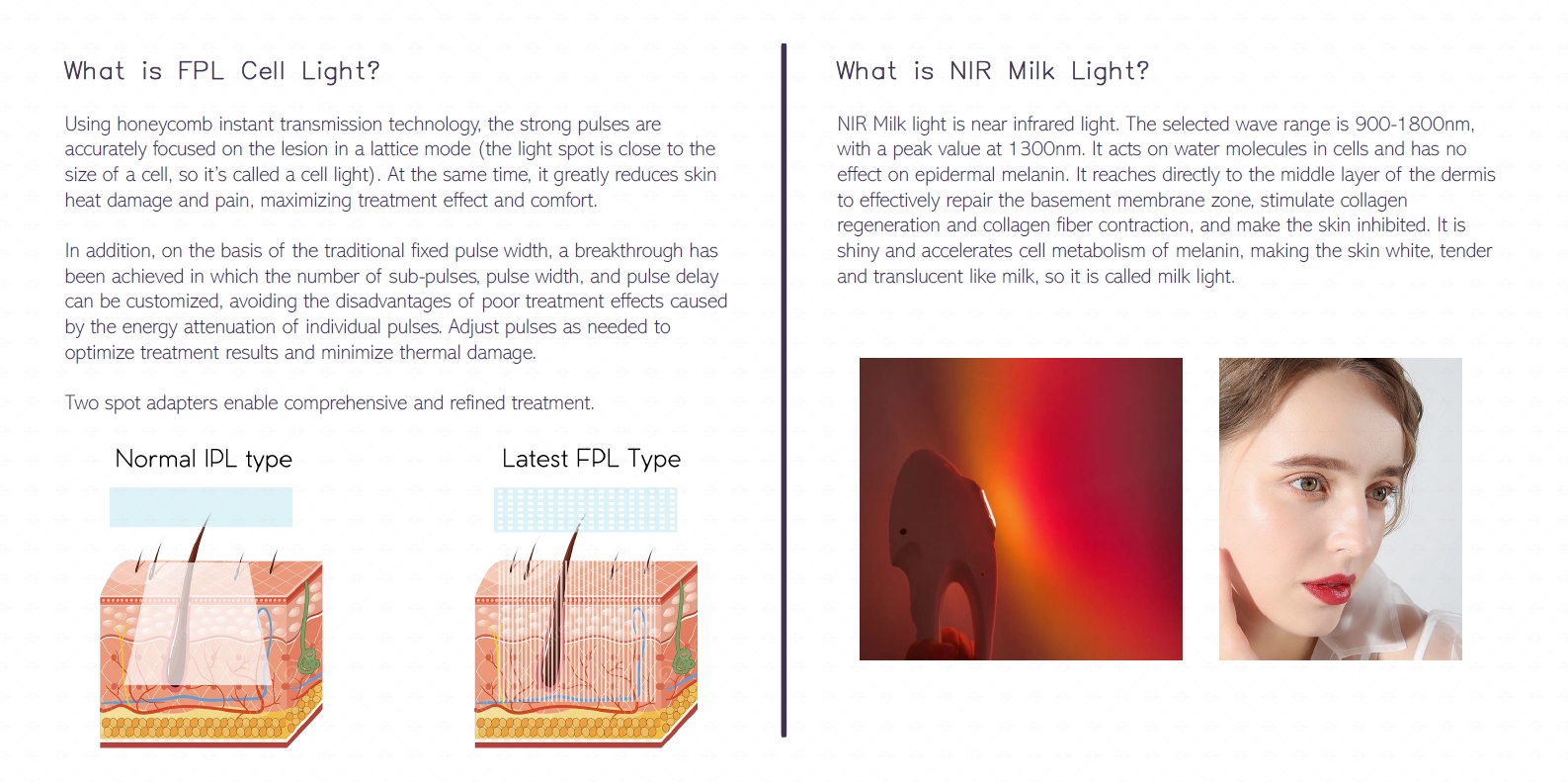 FPL NIR CELL Light & NIR Milk Light Multifunction Machine