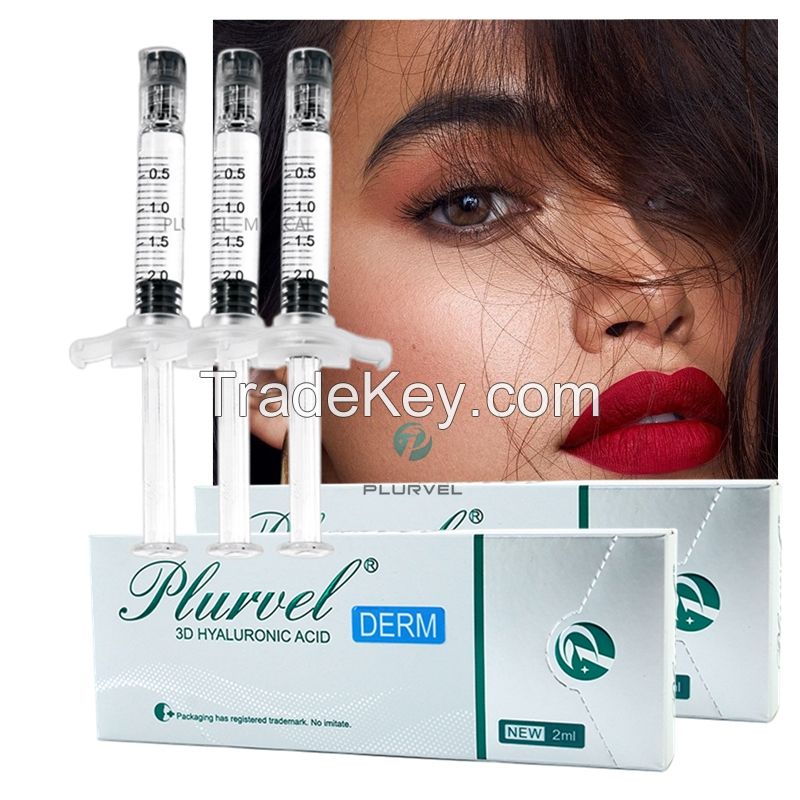 Plurvel long lasting Derm 1ml Dermal Filler Ha Wrinkle Remove Hyaluronic Acid Gel Lip Filler Injection Best Lip Enhancement