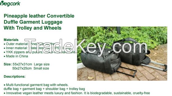 Convertible Garment Duffle Bag With Trolley And Wheels
