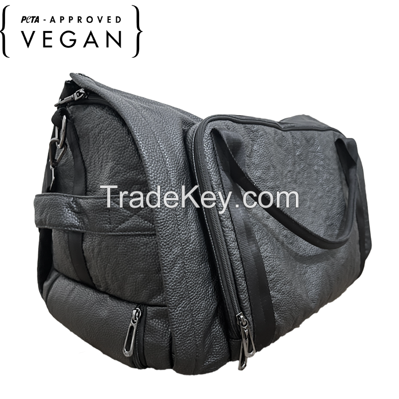 Convertible garment duffle bag with trolley and wheels