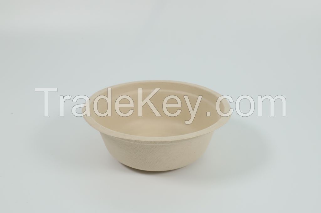 Disposable biodegradable bowl