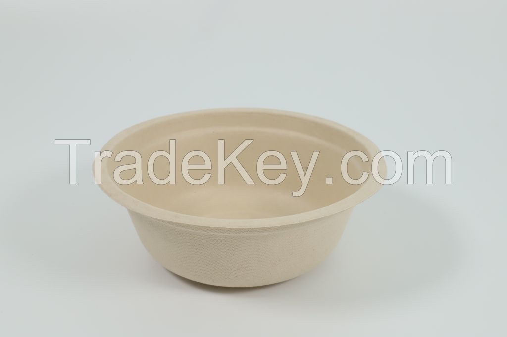 Disposable biodegradable bowl