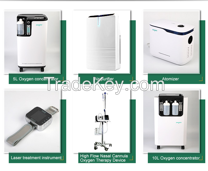 All kinds of oxygen generators: home use, vehicle, hospital large centralized oxygen generator equipment, plateau hotel, home dispersion oxygen generator equipment, autonomous ventilator, etc.