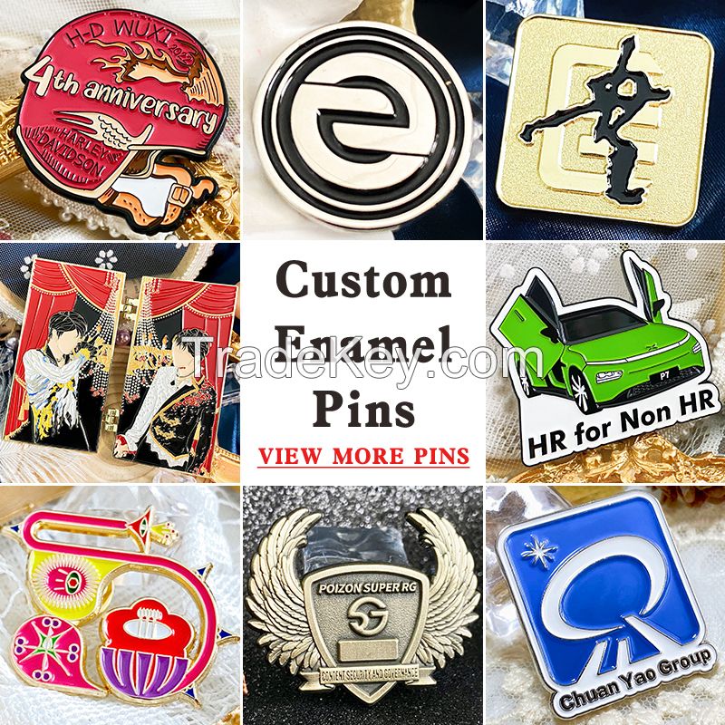 [Minimum 10pcs]Custom Enamel Pins Lapel Pin Badge Graduation Pins Hard Enamel Keychain Pins Custom Soft Enamel Pins Diy Brooch Pin Car Badge Emblem Coin