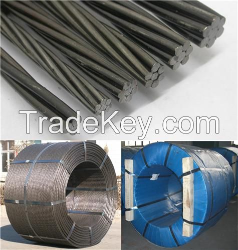  PC Steel Strand for Ground and Rock Anchors/Bridges/Highway/Railway Sleeper