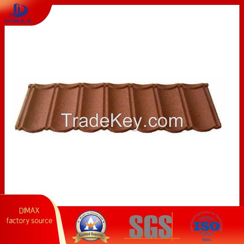 stone chips coated roof tile