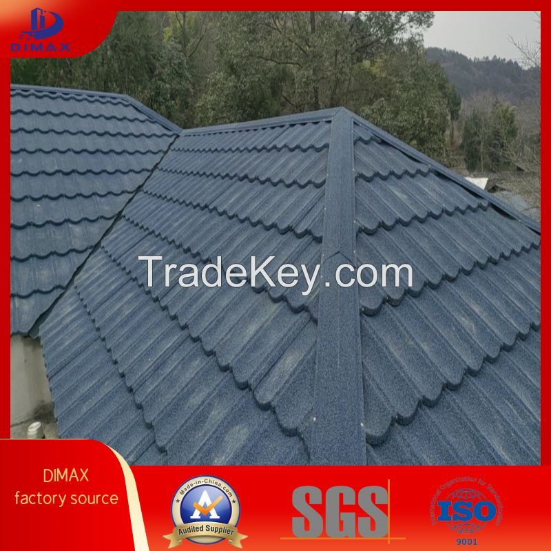 stone chips coated roof tile