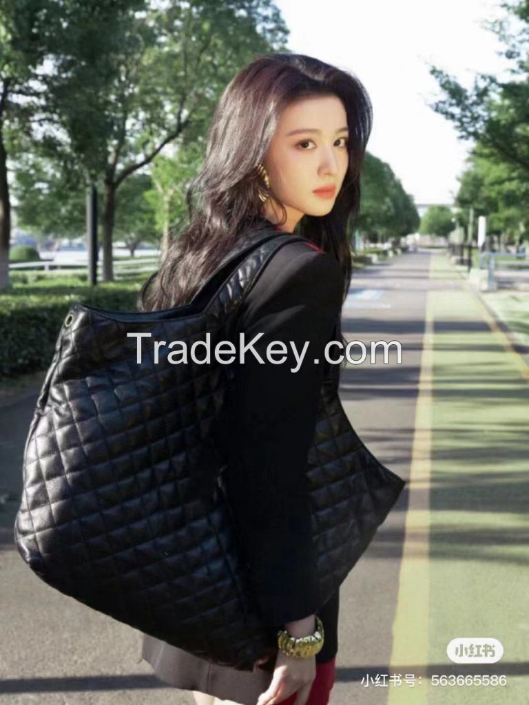 Premium luxury leather tote bag