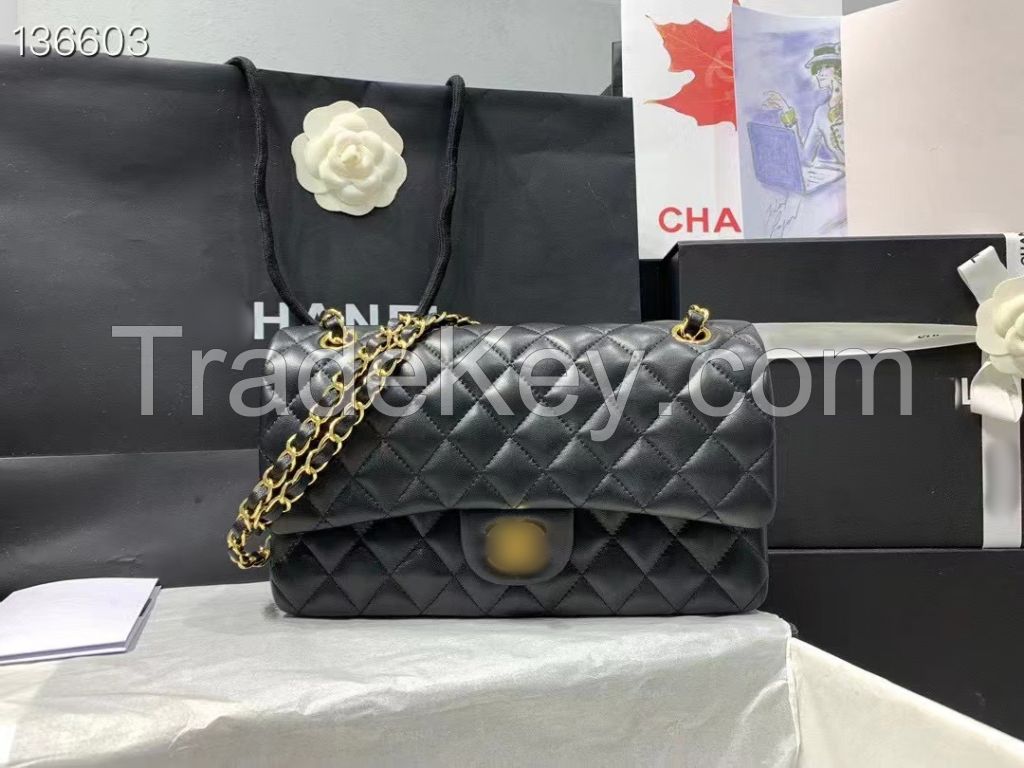 High end luxury leather cf Bag