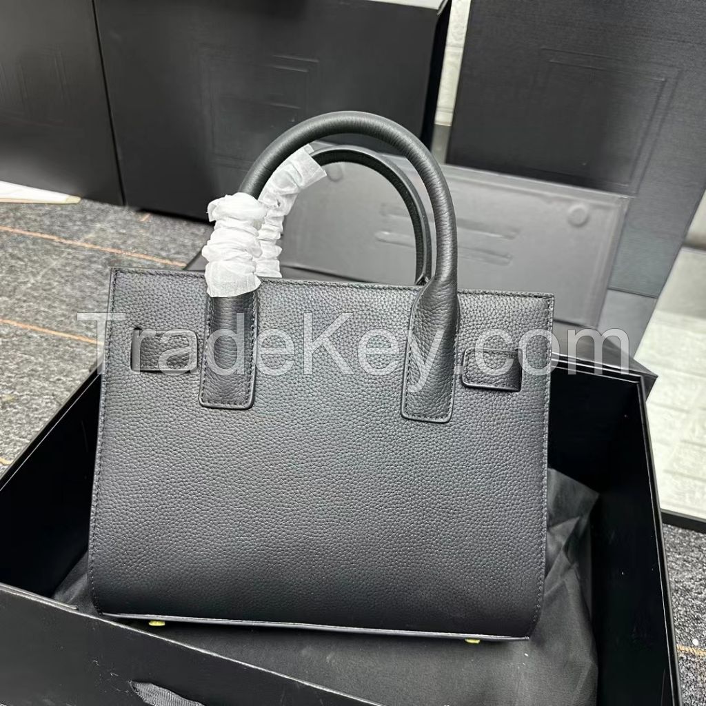 2024 new designer     fashion high-end genuine leather lady tote