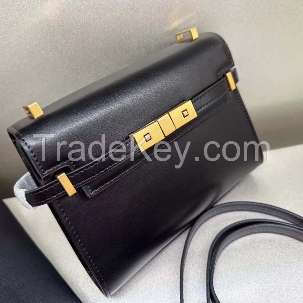 Spring/summer 2024 Niche Genuine Leather Hatton Stick Bag For Women Versatile And Stylish Handbag High-end Casual Crossbody Bag  Cowhide Bag