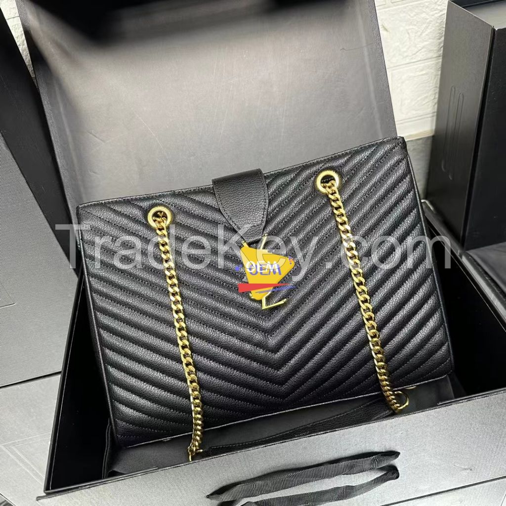 2024 New Women's Bag with Caviar Sauce Hot selling Women's Bag Fashion Lingge Bag Chain Strap Single Shoulder Bag Crossbody Bag