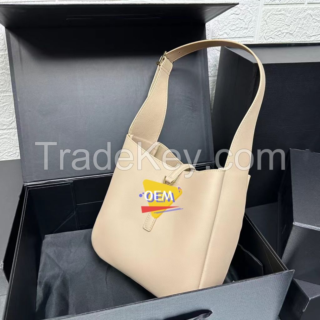 2024 year new designer fashion high-end genuine leather lady totes