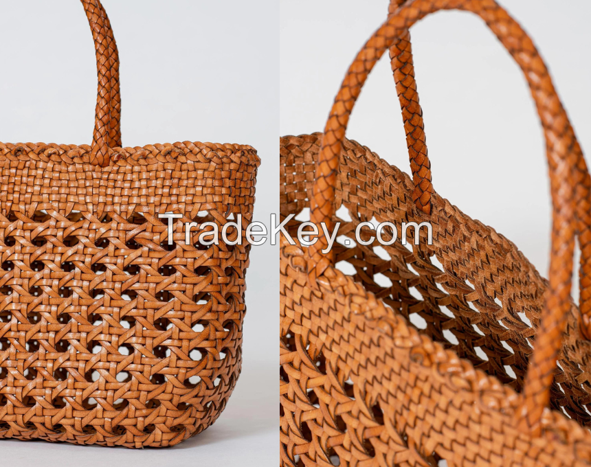Stysion Handcrafted Woven Leather Bag