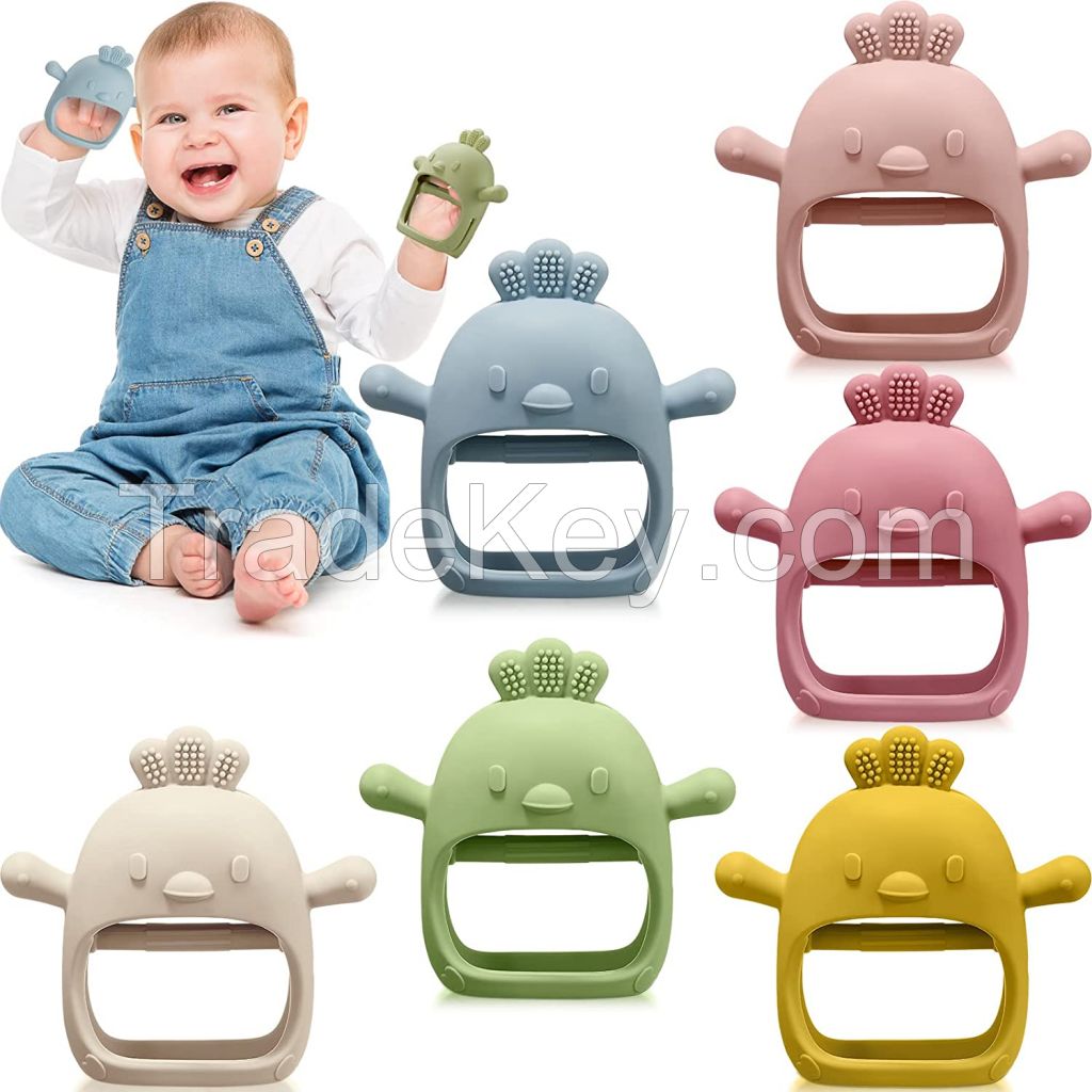 Food Grade Silicone Teething Mitten for Babies Sucking Needs Baby Teething toys Silicone Baby Chew Teether