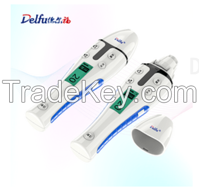 Adjustable dose electronic pen injector insulin injection pen