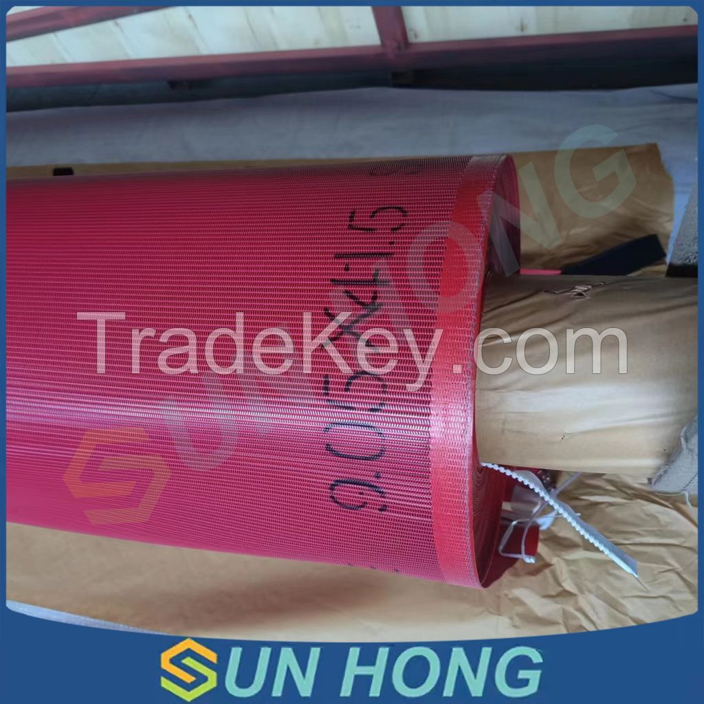 Polyester Spiral Flat Round Dryer Fabric Used for Paper Machine